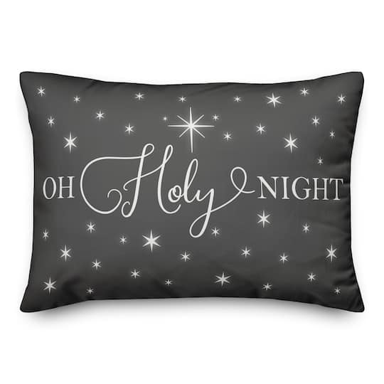 Oh Holy Night 20" x 14" Spun Poly Pillow